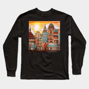 Chennai city drawing Long Sleeve T-Shirt